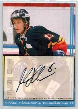 2002-03 SHL Signatures s.2 #07 Mikael Håkansson Djurgårdens IF