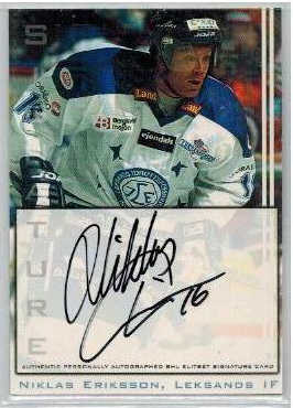 2002-03 SHL Signatures s.2 #20 Niklas Eriksson Leksands IF