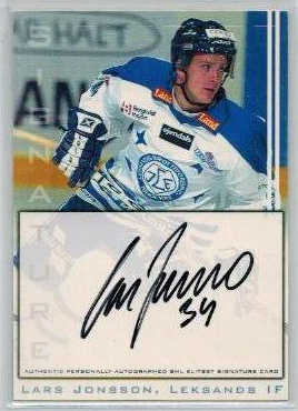 2002-03 SHL Signatures s.2 #22 Lars Jonsson Leksands IF