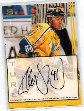2002-03 SHL Signatures s.2 #23 Kalle Sahlstedt - SP HV71