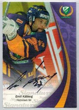 2006-07 SHL Signatures s.1 #12 Emil Kåberg, Färjestads BK