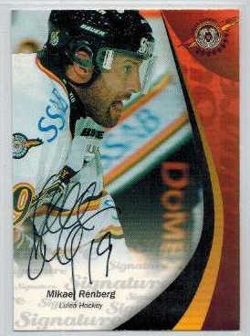2006-07 SHL Signatures s.1 #15 Mikael Renberg, Luleå Hockey