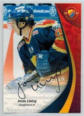 2006-07 SHL Signatures s.2 #05 Jonas Liwing, Djurgårdens IF