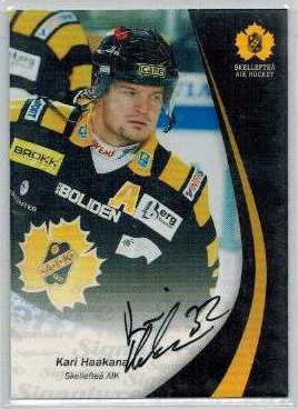 2006-07 SHL Signatures s.2 #20 Kari Haakana, Skellefteå AIK