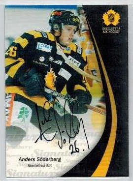 2006-07 SHL Signatures s.2 #21 Anders Söderberg, Skellefteå AIK