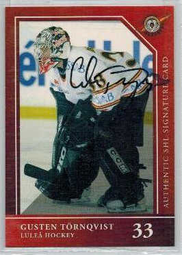 2005-06 SHL Signatures s.1 #14 Gusten Törnqvist, Luleå Hockey 