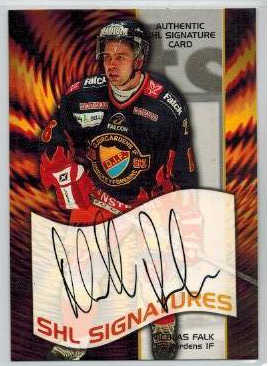 2004-05 SHL Signatures s.1 #09 Niklas Falk, Djurgårdens IF 