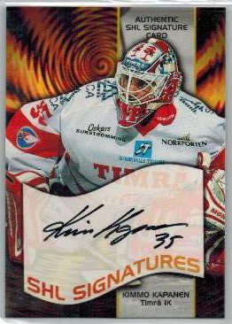 2004-05 SHL Signatures s.2 #10 Kimmo Kapanen, Timrå IK
