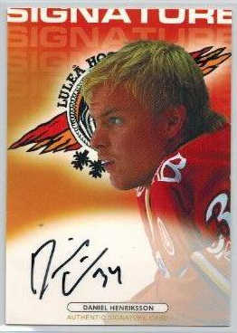 2003-04 SHL Signatures s.1 #04 Daniel Henriksson Luleå Hockey