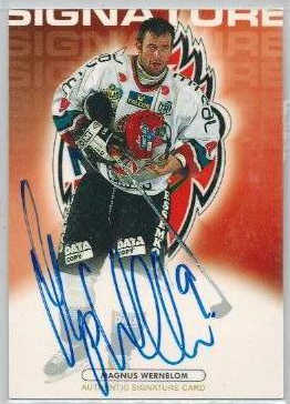 2003-04 SHL Signatures s.1 #12 Magnus Wernblom MoDo Hockey