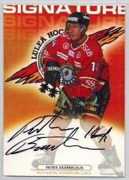 2003-04 SHL Signatures s.1 #14 Patrik Bjäärnhjelm Luleå Hockey