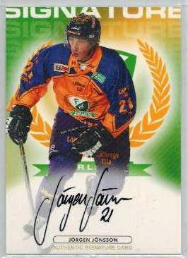 2003-04 SHL Signatures s.2 #04 Jörgen Jönsson Färjestads BK 