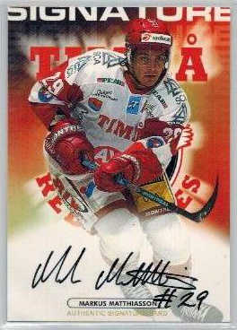 2003-04 SHL Signatures s.2 #06 Markus Matthiasson Timrå IK 