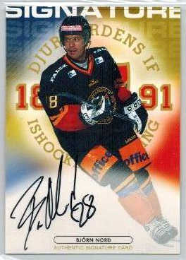 2003-04 SHL Signatures s.2 #09 Björn Nord Djurgårdens IF 