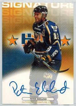 2003-04 SHL Signatures s.2 #13 Peter Ekelund HV71 