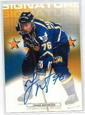 2003-04 SHL Signatures s.2 #15 Johan Davidsson - SP HV71 