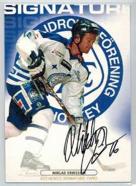 2003-04 SHL Signatures s.2 #20 Niklas Eriksson Leksands IF 