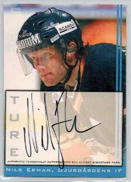 2002-03 SHL Signatures s.1 #03 Nils Ekman Djurgårdens IF 