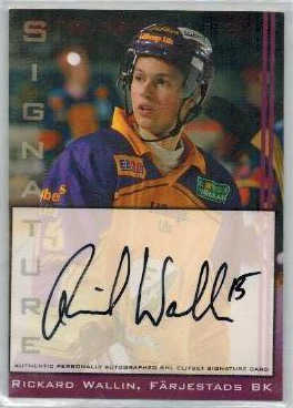 2002-03 SHL Signatures s.1 #06 Rickard Wallin Färjestads BK 