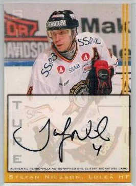 2002-03 SHL Signatures s.1 #09 Stefan Nilsson Luleå HF 