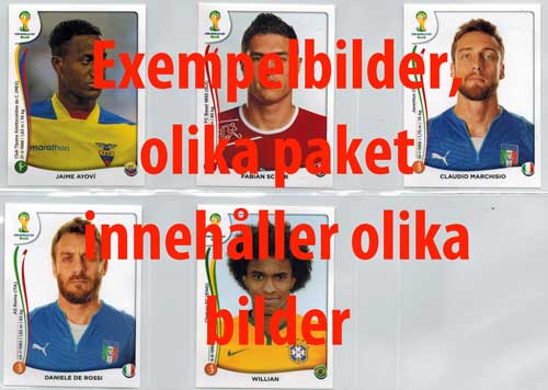 Startpaket (hård pärm), Panini Stickers VM 2014 (Vit kant)