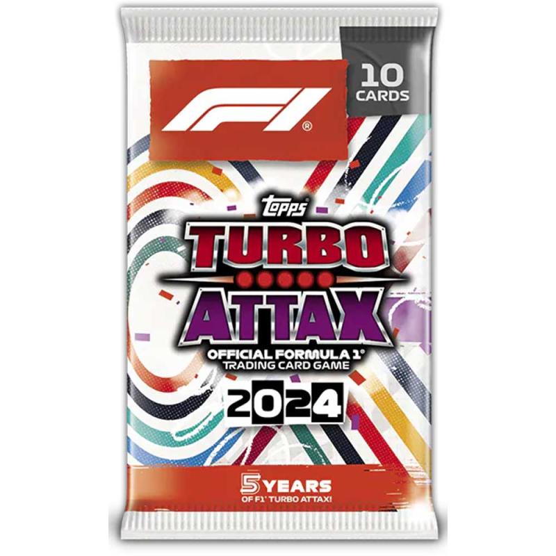 1 Pack (10 cards), Topps Turbo Attax 2024 Formula 1 Trading Card