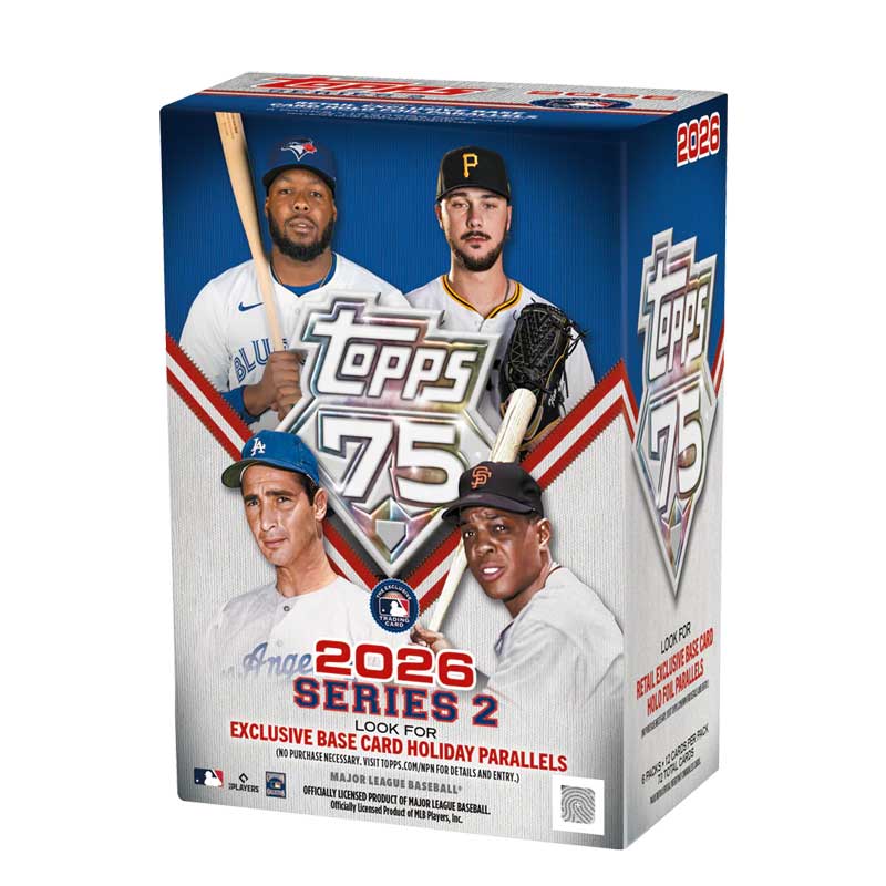 1st Hel VALUE Box 2026 Topps Baseball MLB Series 2 (6 Paket) [FGC006608]