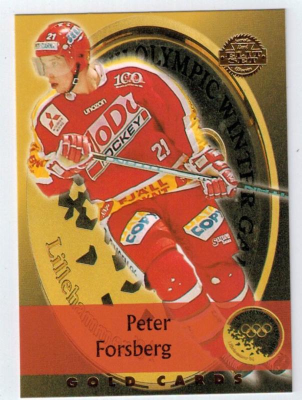 1994-95 SHL Leaf Gold Card #19 Peter Forsberg