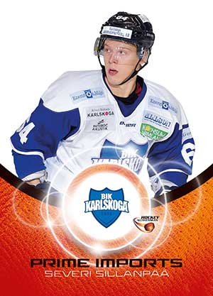 Prime Imports, 2014-15 HockeyAllsvenskan, #PI04 Severi Sillanpää BIK Karlskoga