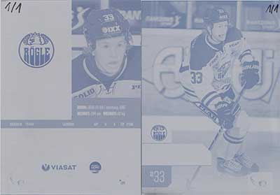 HockeyAllsvenskan 2014-15, Press Plates (Cut From Metal) #HA-222 Nicklas Hansson RÖGLE BK