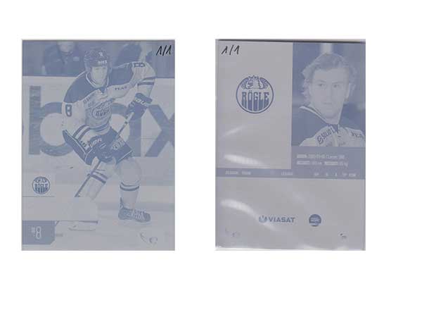 HockeyAllsvenskan 2014-15, Press Plates (Cut From Metal) #HA-237 Sebastian Stålberg RÖGLE BK