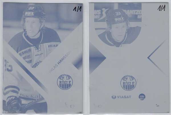 HockeyAllsvenskan 2014-15, Press Plates (Cut From Metal) Aspirations Niklas Hansson Rögle BK