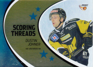Scoring Threads Parallel, 2014-15 HockeyAllsvenskan, #ST13 Dustin Johner VIK Västerås HK