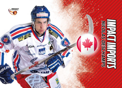 Impact Imports 2015-16 HockeyAllsvenskan #II16 Nicolas Deschamps