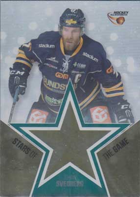 Stars of the Game Parallel 2015-16 HockeyAllsvenskan #SG10 Johan Svedberg XX/20