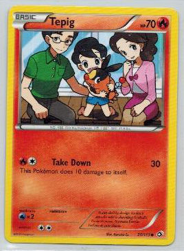 Pokemon, Legendary Treasures, Tepig - 25/113 - Common
