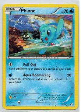 Pokemon, Legendary Treasures, Phione - 36/113 - Rare
