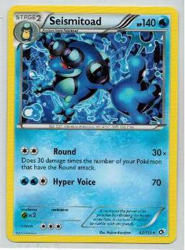 Pokemon, Legendary Treasures, Seismitoad - 42/113 - Rare