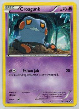 Pokemon, Legendary Treasures, Croagunk - 62/113 - Common