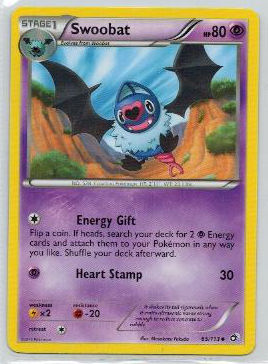 Pokemon, Legendary Treasures, Swoobat - 65/113 - Uncommon