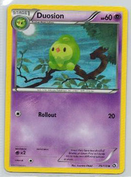 Pokemon, Legendary Treasures, Duosion - 75/113 - Uncommon