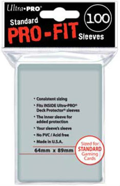 Pro-Fit sleeves, transparent, 100st - Ultra Pro