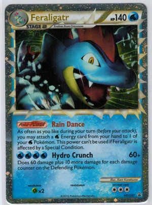 Pokémon, Heart Gold Soul Silver, Feraligatr (Prime) - HGSS07 - Ultra Rare