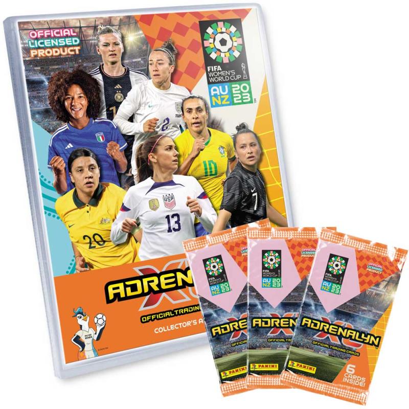 1 Startpaket (Pärm + kort) - Panini Adrenalyn XL FIFA Women's World Cup 2023 (Kort)