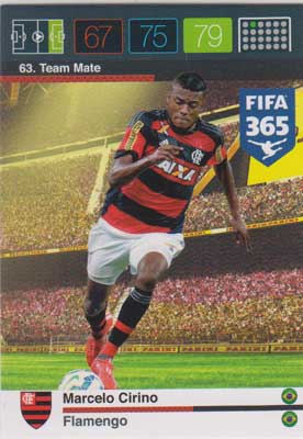 Team Mate, 2015-16 Adrenalyn FIFA 365 #063 Marcelo Cirino