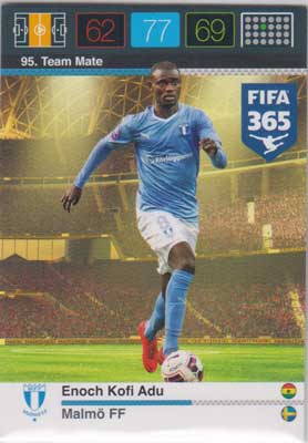 Team Mate, 2015-16 Adrenalyn FIFA 365 #095 Enoch Kofi Adu