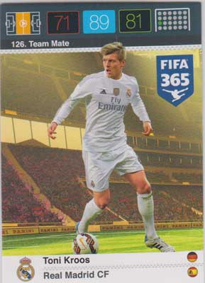 Team Mate, 2015-16 Adrenalyn FIFA 365 #126 Toni Kroos