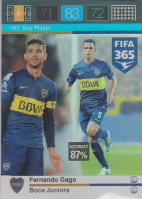 Key Player, 2015-16 Adrenalyn FIFA 365 #167 Fernando Gago