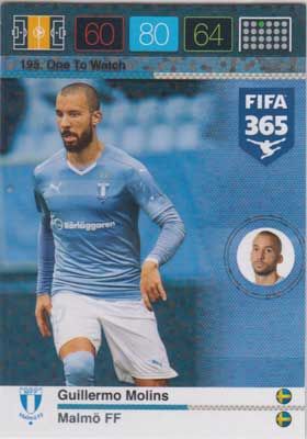 One To Watch, 2015-16 Adrenalyn FIFA 365 #195 Guillermo Molins