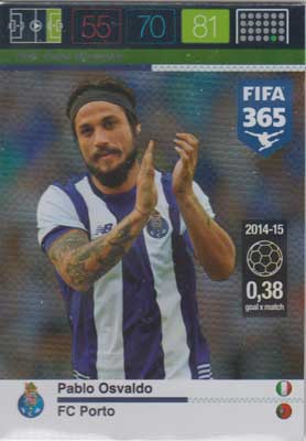 Goal Machine, 2015-16 Adrenalyn FIFA 365 #208 Pablo Osvaldo